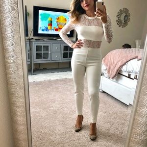 NOT FOR SALE!Bebe Lace Jumpsuit Small🎉